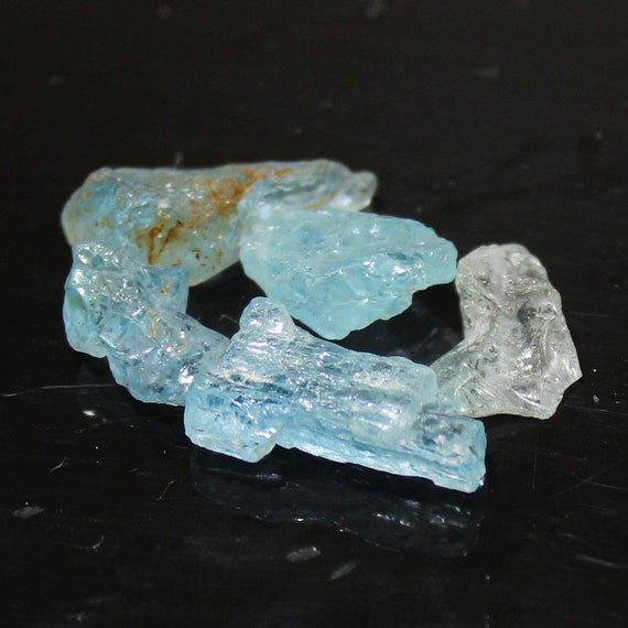 Natural Aqumarine Rough Lot,Beautiful Rare Aqumarine Rough,Aqumarine Loose Raw, Blue 13mm To 20mm Raw, 29.00 Carats Raw For Jewellery Making