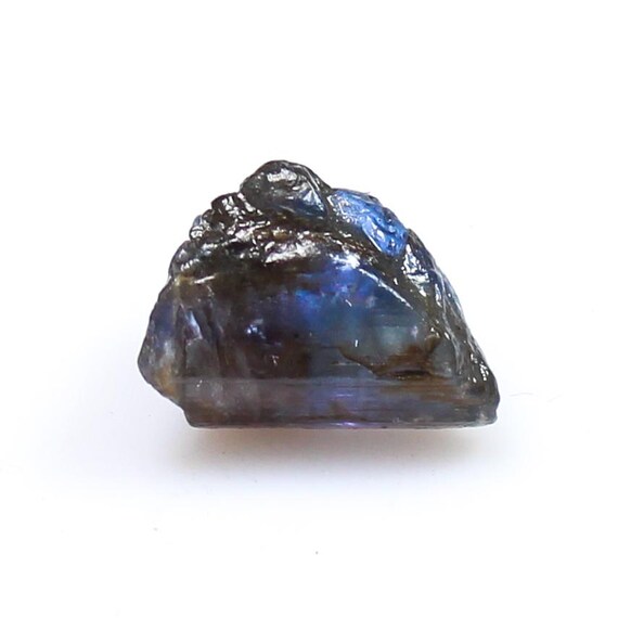 Natural Tanzanite Raw , Blue Color Tanzanite Rough, Blue & Black Tanzanite Raw, Tanzanite Crystal, 7.00 CTS Tanzanite Raw, 12x8x8 MM
