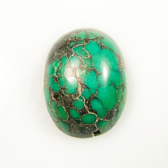 Natural Arizona Turquoise Cabochon: Oval Gemstone for Jewelry Making (17x13x6 MM, 8.30CT)
