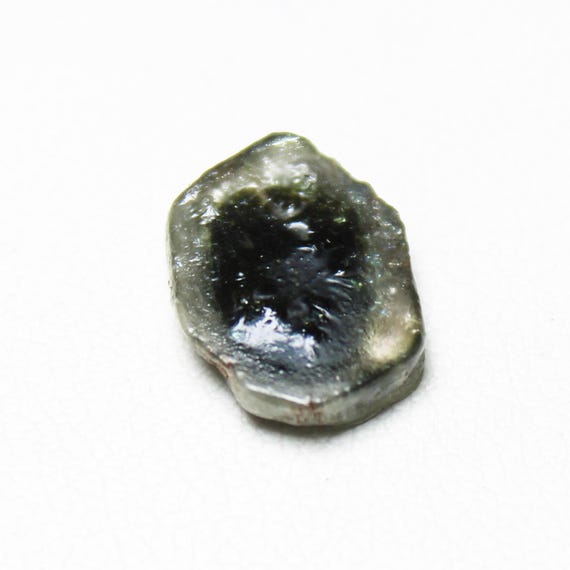 Watermelon Tourmaline Slice: 2.40 Carat Fancy Cut Gemstone