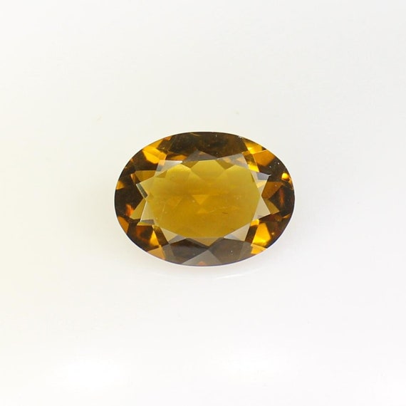 Natural Faceted Honey Quartz In Oval Shape Yellow Honey Quartz 14X10X6 MM 5.10 Carats Quartz Gemstone For Making Jewelry Ring ,Pendent