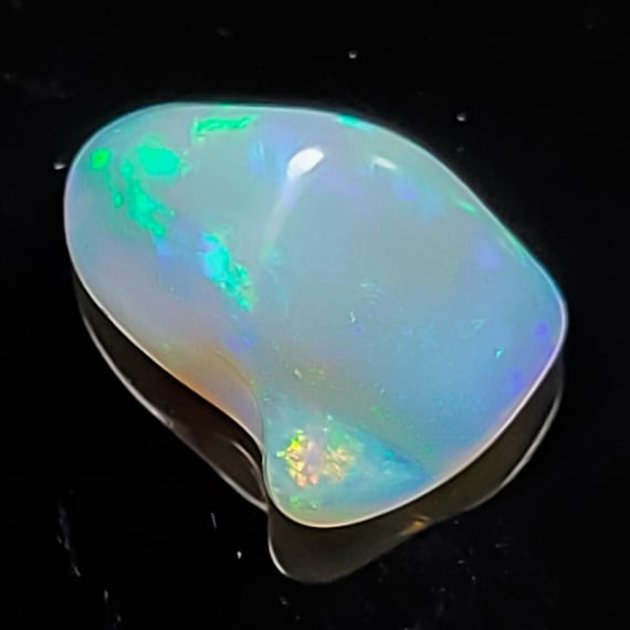 Natural Ethiopian Fire Opal Tumble, 1.00 Carats, Multi Fire Color Gemstone