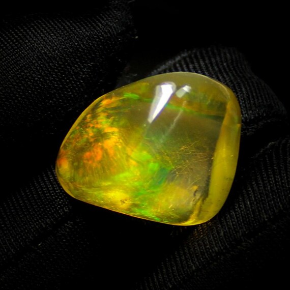 19cts Natural Ethiopian Opal Polished Rough, Raw Ethiopian Opal Loose Gemstone, Specimen Opal Loose, Size - 22x18x11  MM