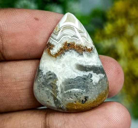 AAA+ Quality Natural Ocean Jasper Cabochon Gemstone 39.20 Ct. Wonderful Designer Jasper Pear Shape 31X24X8 MM Loose For Making Jewelry