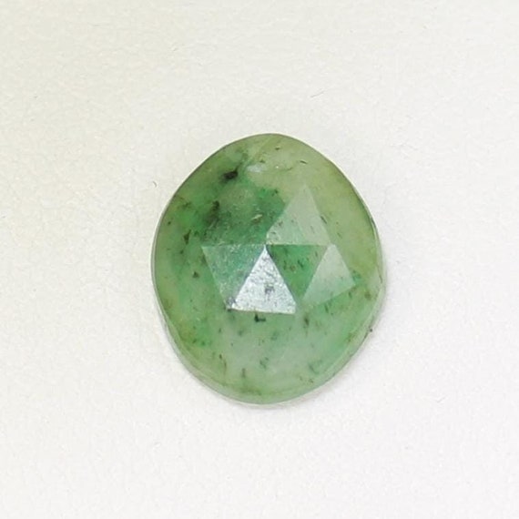 Natural Rose Cut Green Emerald: 2.25 Carat Fancy Gemstone