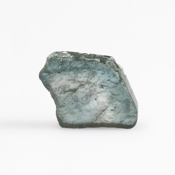Natural Blue Tourmaline Slice: Polished Gemstone for Jewelry Making (7.10 CTS, 18X14X3 MM)