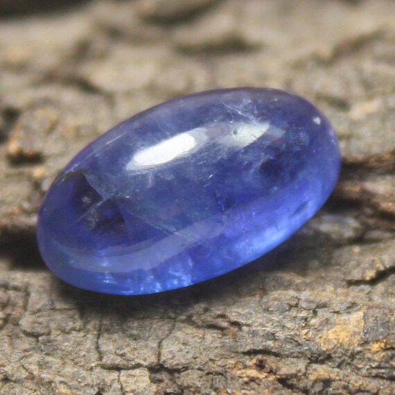 Natural Tanzanite Oval Cabochon: Loose Gemstone For Jewelry Making (10.40 Carat, 16x9x8 MM)