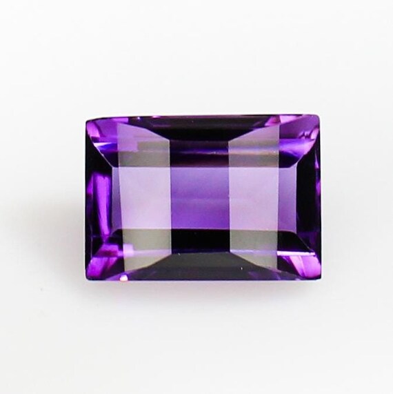 Natural Amethyst Gemstone, Fancy Cut Purple Amethyst Faceted Fancy Shape Loose Stone for Jewelry Making, Ring, Pendant, 13x9x7mm, 6.40cts.