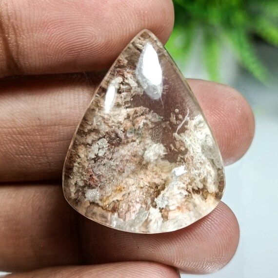 Natural Garden Quartz Cabochoan,Amazing Garden Quartz Stone 78.30 Ct Piece,Beautiful Pear Garden Quartz , High Quality 29x24x16 mm