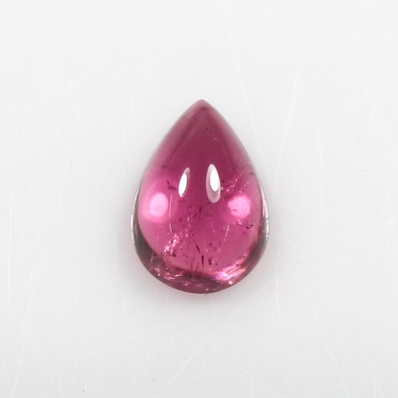 Natural Pink Tourmaline Pear Cabochon: 2.40 CTS Gemstone (10x7x4 MM)