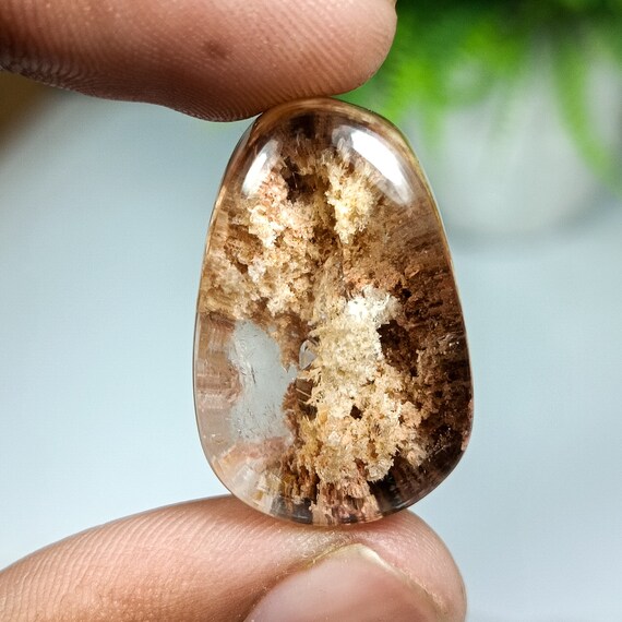 Natural Garden Quartz Cabochoan,Amazing Garden Quartz Stone 69.10 Ct Piece,Beautiful Oval Garden Quartz , High Quality 27x18x14mm