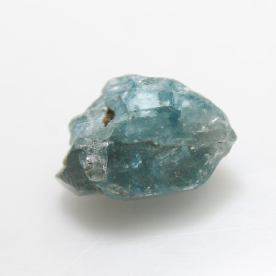 Raw Blue Zircon Piece: Natural Rough Gemstone, 14 Carats
