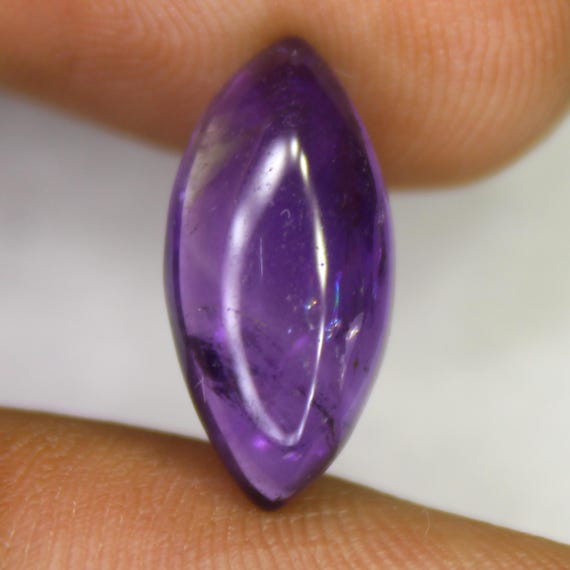 Natural Purple Amethyst Cabochon Piece In Marquise Shape 4.15 Carats 16x7x5 mm Size