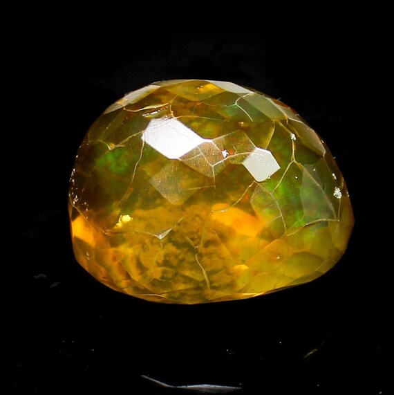 Specimen Opal Cut, Ethiopian Opal Faceted, Checker Cut Opal, Natural Opal Crystal, Tumble Opal, Welo Fire Opal, 44x31x29 MM, 236.00 Cts.
