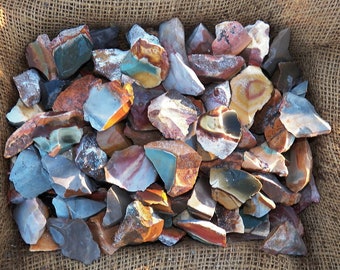 Winter Sale!! 3000 Carat Lots of Desert Jasper Rough Plus a Free Faceted Gemstone