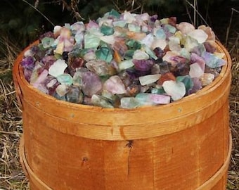 Summer Sale!! 1000 Carat Lots of Unsearched Natural Fluorite Rough + a Nice Free faceted Gemstone