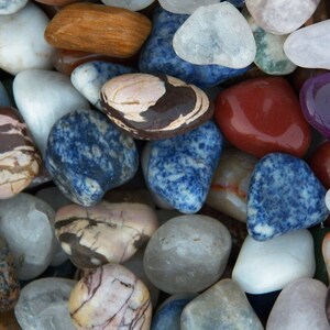 40 Gemstones DUMORTIERITE *Tumbled and Highly Polished* 1/2 Pound Lots ~ 