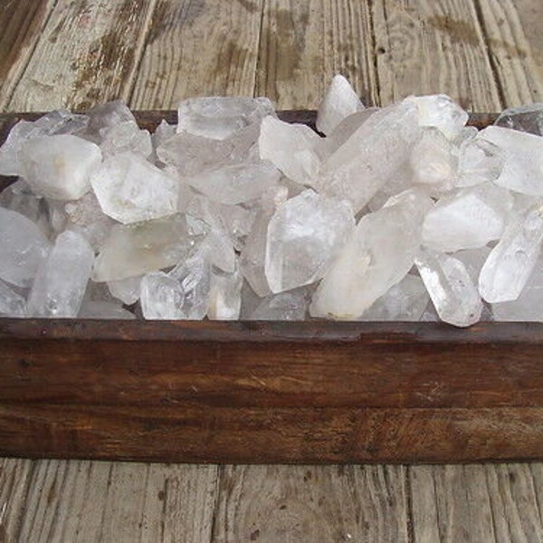 Summer Sale!! 500 Carat Lots of Unsearched Quartz Crystal Points + a Free faceted gemstone
