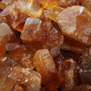 Summer Sale!! 3000 Carat Lots of Unsearched Natural Citrine Calcite Rough + a Free Faceted Gem
