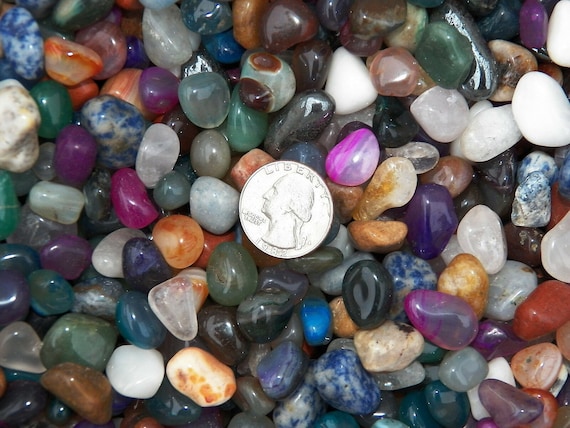 Big Sale!! 2000 Carat Lots of Size Tumbled Polished Gemstones