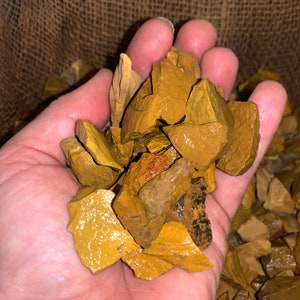 Big Sale!! 500 Carat Lots of (SMALL) Yellow Jasper Rough - Plus a Free Faceted Gemstone