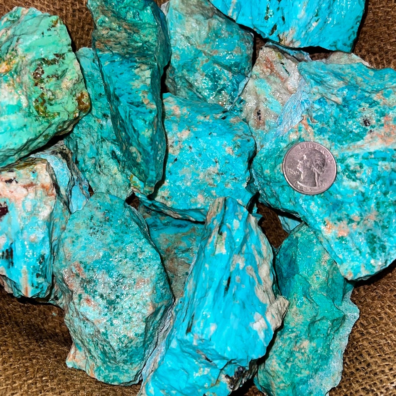 Halloween Sale WHOLESALE Lots of LARGE Natural Turquoise Rough Plus a