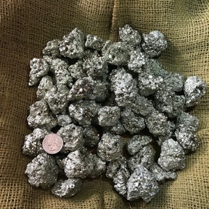 Big Sale!! 1000 Carat Lots of Unsearched Natural Pyrite Rough + a Free Faceted Gemstone