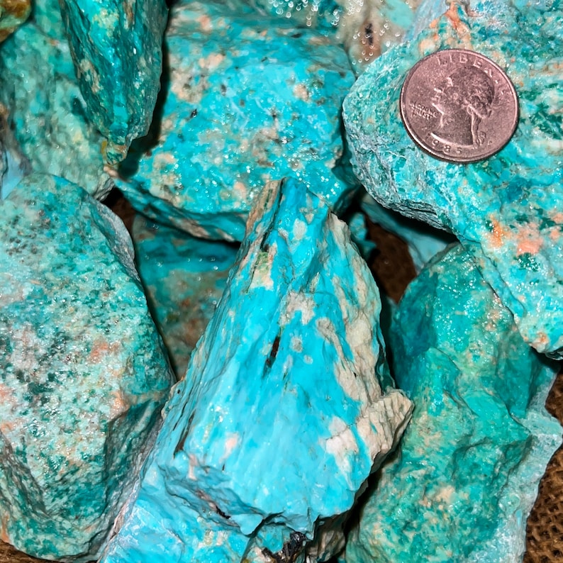 Halloween Sale WHOLESALE Lots of LARGE Natural Turquoise Rough Plus a