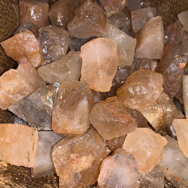 Summer Sale!! 1000 Carat Lots of Citrine Topaz Rough - Plus a Free Faceted Gemstone