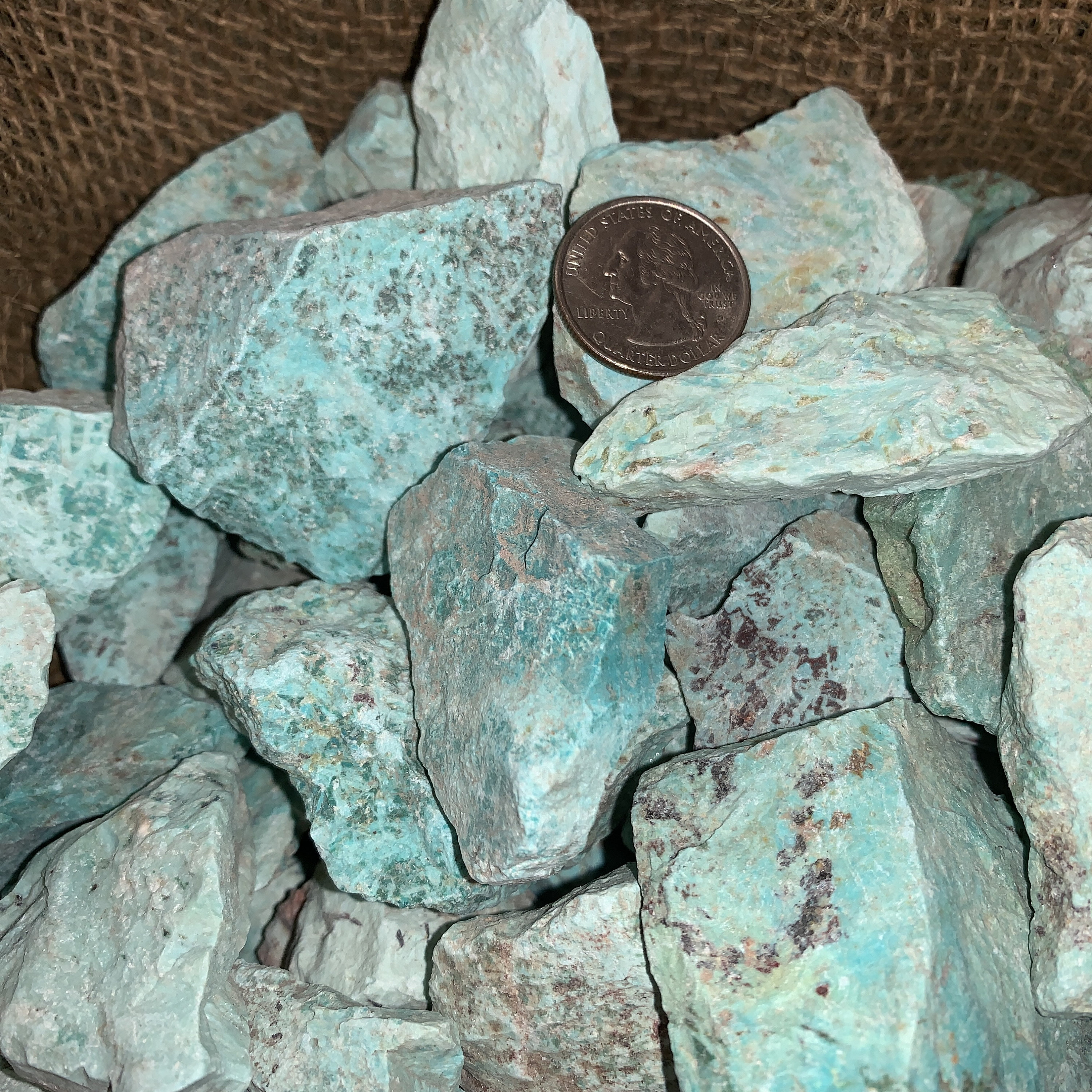 Big Sale!! WHOLESALE Lots of Natural Turquoise Rough + a Free Faceted ...