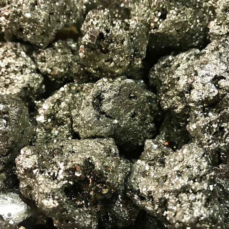 Pyrite Small Rough Texture Big Sale!! 1000 Carat Lots of Unsearched Natural Pyrite Rough + a Free ...