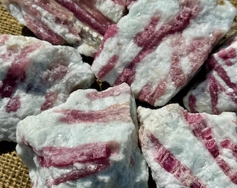 Big Sale!! WHOLESALE Lots of PINK TOURMALINE Rough High End Plus a Free Faceted Gemstone (3 lbs, 5 lbs, or 11 lbs)