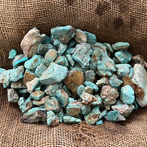 Big Sale!! 3000 Carat Lots of Mexican Turquoise Rough High End + A Free Faceted Gemstone