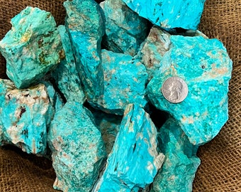 Summer Sale!! WHOLESALE Lots of (LARGE) Natural Turquoise Rough Plus a Free Faceted Gemstone (3 lbs, 5 lbs, or 11 lbs)