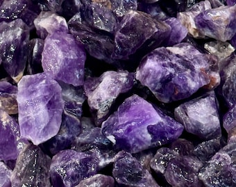 Big Sale!! 1000 Carat Lots of Unsearched Natural Amethyst Rough + a Free Faceted Gemstone