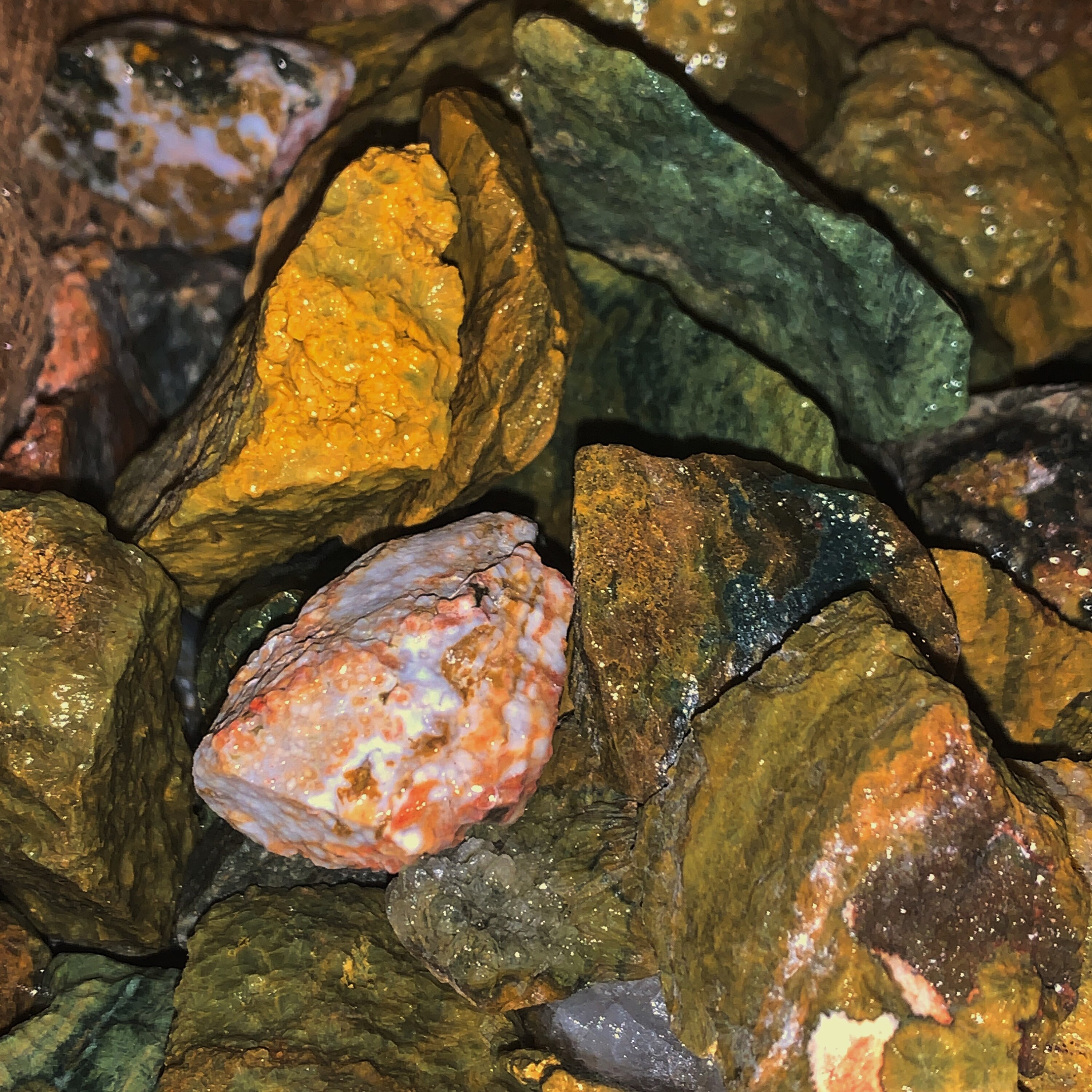 500 Carat Lots of Ocean Jasper Rough Plus a FREE faceted Etsy