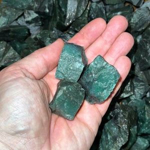 Big Sale!! WHOLESALE Lots of Imperial Z Aventurine Rough + a Free Faceted Gemstone (3 lbs, 5 lbs, or 11 lbs)