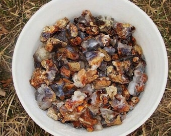 Big Sale!! 1000 Carat Lots of Natural Fire Agate Rough + a Free faceted Gemstone