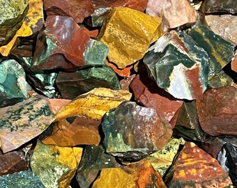 Big Sale!! 3000 Carat Lots of Fancy Jasper Rough - Plus a Free Faceted Gemstone