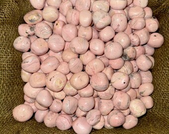 Big Sale!! (TUMBLED) Rhodochrosite 500 Carat Lot + a Free Faceted Gemstone