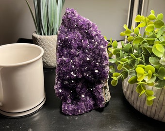 Big Sale!! Amethyst Cut Base Size 5 (2.5-3.5 lbs) Amethyst Druze Geode Home Decor