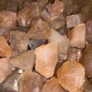 Summer Sale!! 500 Carat Lots of Citrine Topaz Rough - Plus a Free Faceted Gemstone