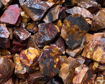 Winter Sale!! TIGER IRON Rough - 2000 Carat Lots (Very Rare) + a Free Faceted Gemstone!