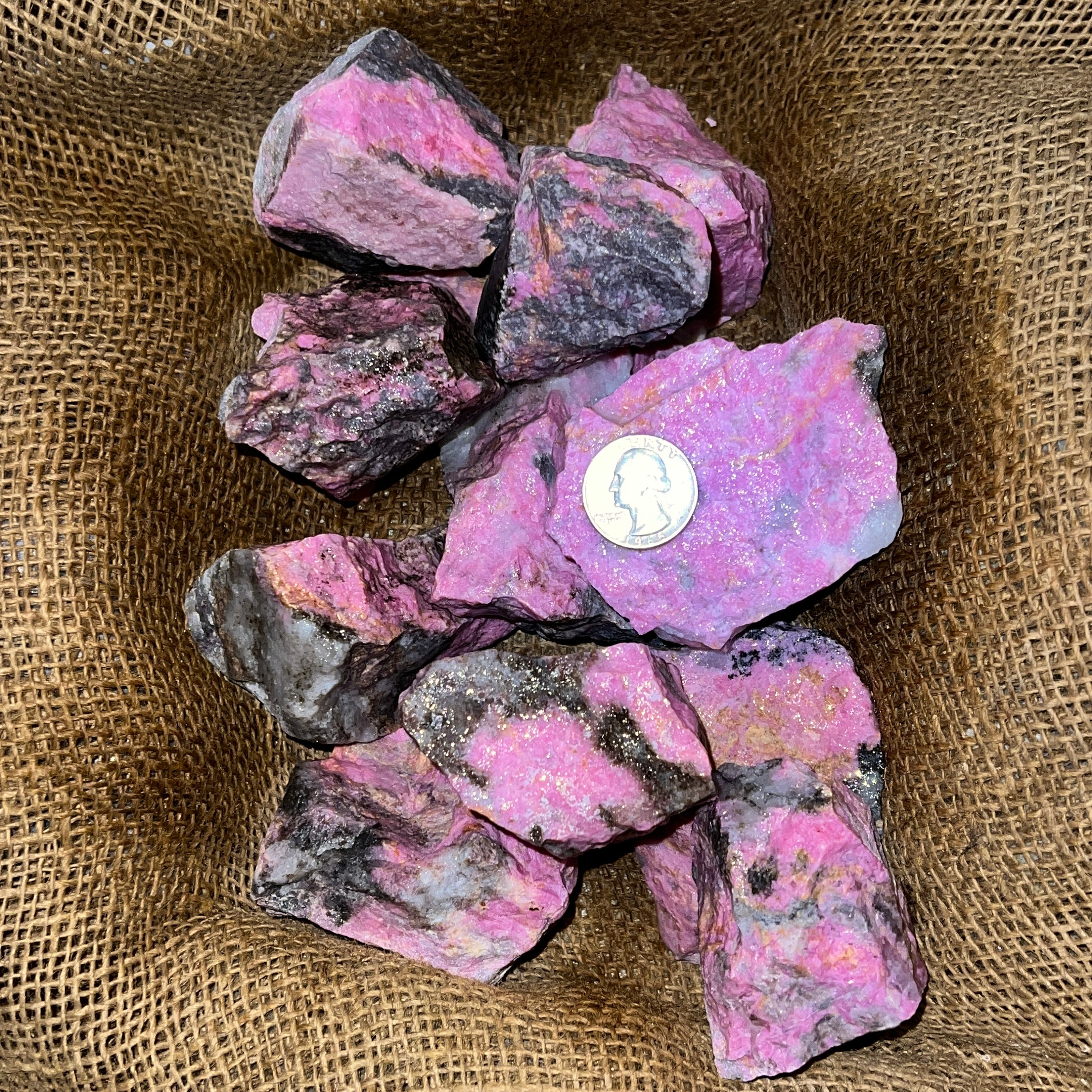 Big Sale!! 2000 Carat Lots of PINK RHODONITE Rough (LARGE Size) Plus a ...