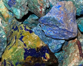 Big Sale!! Shattuckite Chrysocolla Rough (3000 Carat Lot) High End Plus a Free Faceted Gemstone