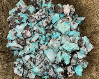 Big Sale!! Natural Amazonite w/ Black Tourmaline Matrix Rough (3000) Carats + a FREE Faceted Gemstone