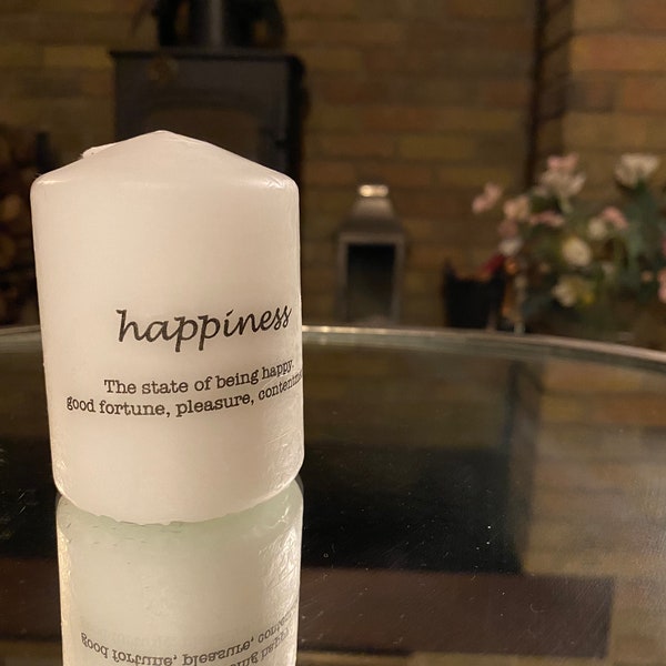 Happiness Candle Etsy UK