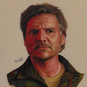 PEDRO PASCAL The Last Of Us HBO - Joel Miller A4 A5 Art Print Video Game Series Gifts.