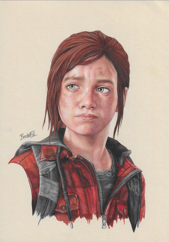 The Last Of Us - Ellie TLOU Part One A4 A5 Art print Video Game Gifts.