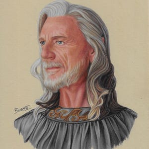 Círdan the Shipwright Art Print: Rings of Power Portrait (A5)